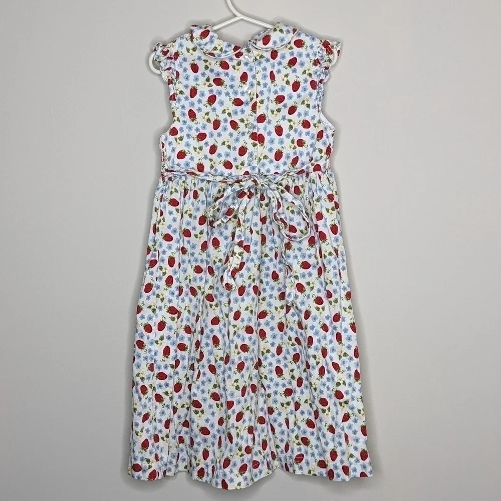 Laura Ashley Strawberry Smocked Dress 6x